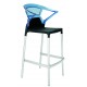 Plastová barová stolička EGO K