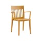 Plastic chair with armrests EDEN K
