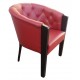 Upholstered Chesterfield armchair