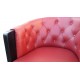 Upholstered Chesterfield armchair