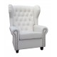 Chesterfield wing armchair