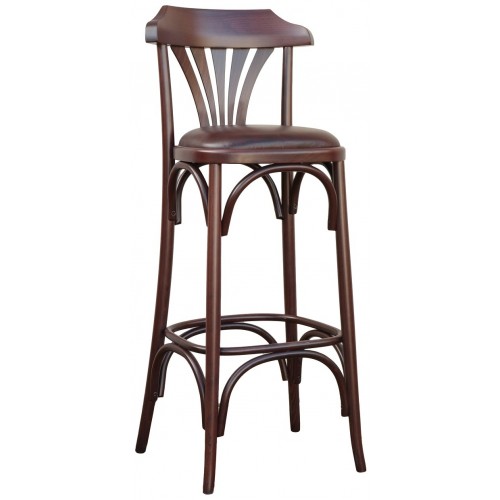 Drevená barová stolička